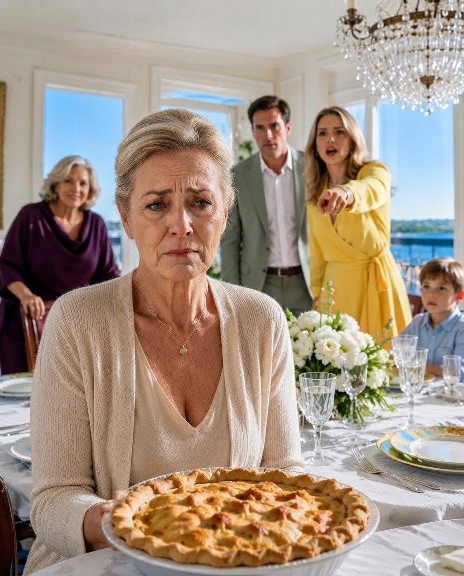 MY DAUGHTER-IN-LAW THREW MY CHRISTMAS PIE ON THE TABLE AND MY SON-IN-LAW PUSHED ME OUT THE DOOR... THEY HAD NO IDEA I STILL OWNED THE FUTURE THEY WERE CELEBRATING