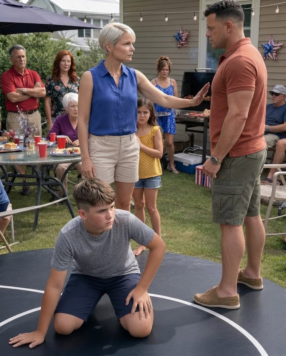 Her Brother-in-Law Humiliated Her Son at a Family Cookout — Then the “Office Marine” Stepped Onto the Mat