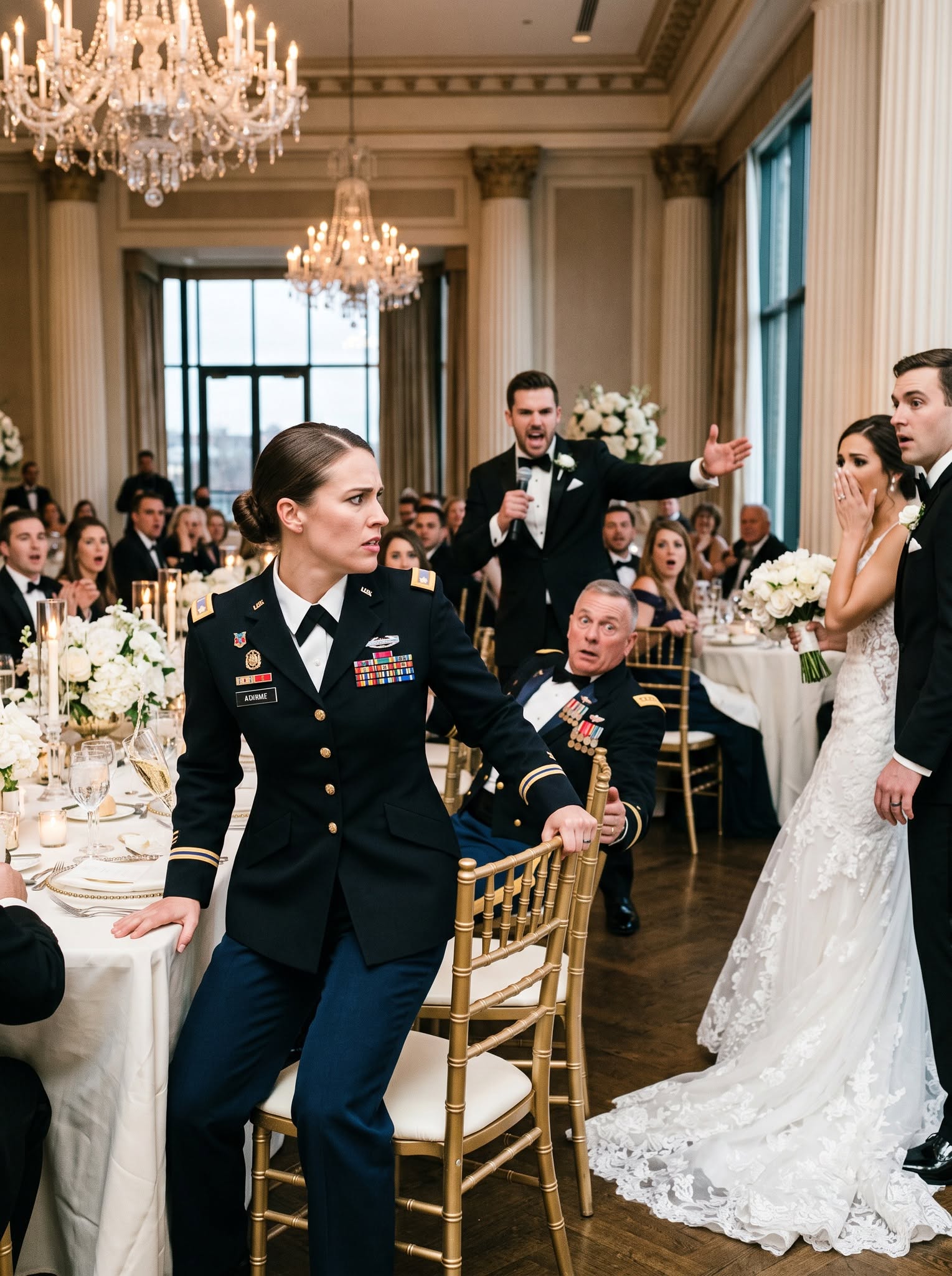 THEY CALLED HER “TRASH IN A UNIFORM” AT THE WEDDING—THEN THE ENTIRE BALLROOM SALUTED VICE ADMIRAL MARA ELLISON