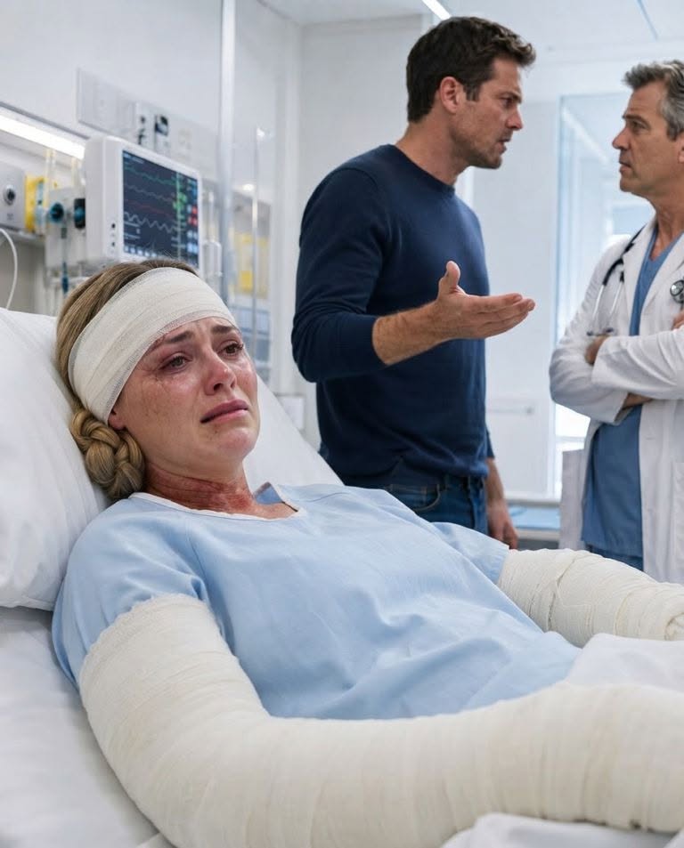 Her Husband Walked Out of the Trauma Room and Said, “If She Survives, Call Me” — Then She Looked at the Sealed Bag and Smiled