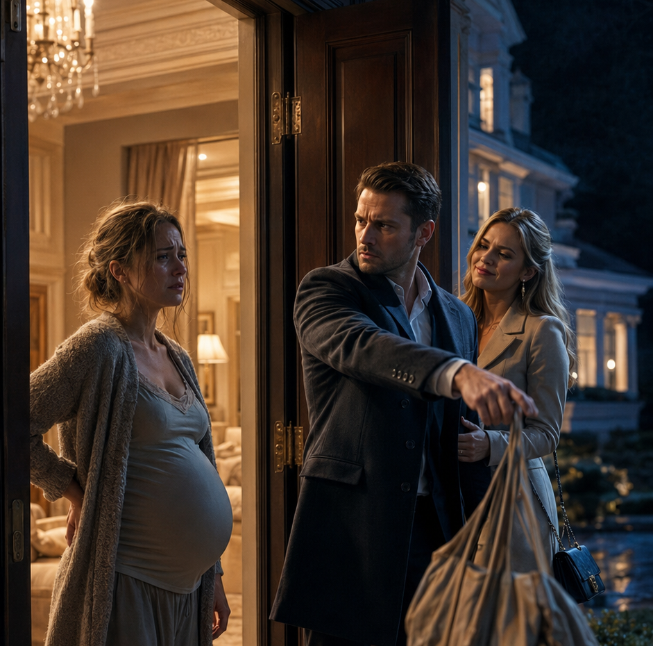 He Threw His Pregnant Wife Out Into the Cold — Then Her Father Arrived at the Mansion He Paid For