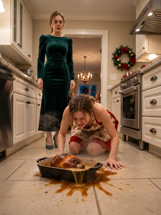 His Sister Shoved His Wife Into Hot Christmas Grease — Then the Burned Wife Pulled Out Her Phone and the Whole Table Went Silent