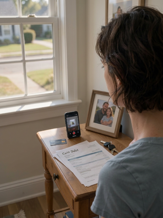 He Demanded His Wife’s Paycheck Beside Their Baby’s Nursery — But the Phone Was Already Recording Everything