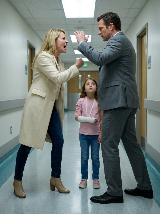 A Wealthy Mother Slapped a Seven-Year-Old Girl Outside the OR — Then the Surgeon Saw the Marks on Her Wrist