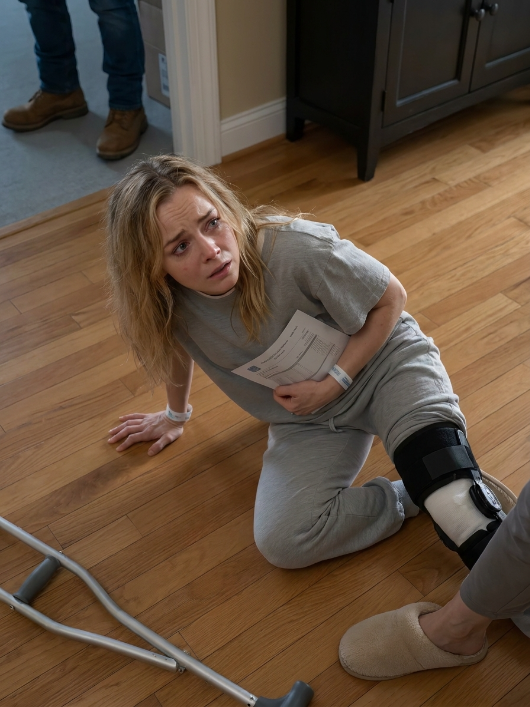 Her Mother-in-Law Kicked Away Her Crutch After Hospital Discharge — Then Locked Her in the Garage Beside the Evidence They Forgot