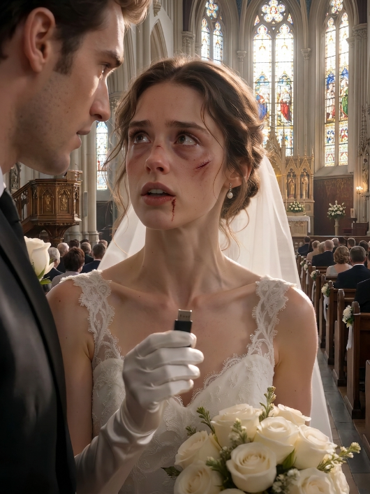 The Groom Bragged He Had “Reminded” His Bride Who Was Boss — Then She Plugged in the Flash Drive Hidden in Her Bouquet