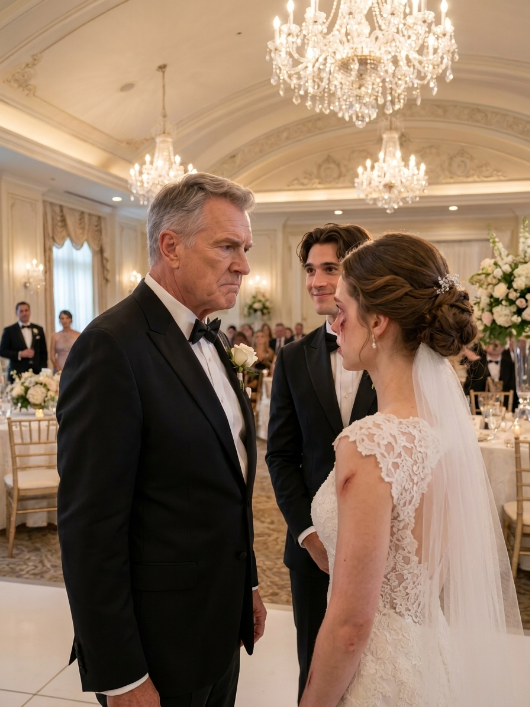The Father Saw His Daughter’s Wedding Bruises and Dropped the Arrogant Groom — Then One Unfinished Call Terrified His Family