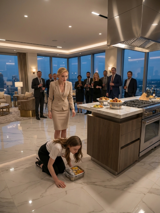 She Threw the Poor Girl’s Lunch in Her Face — Then the QR Code Opened the CEO Portal