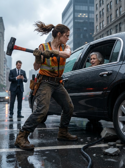 A Poor Line Worker Smashed a Limousine Window to Save an Elderly Woman — Then the Bodyguard Revealed Whose Grandmother She Was