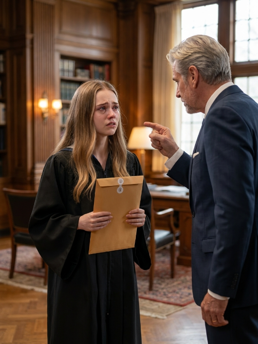 Her Father Slapped Her at Graduation and Said She Was No Daughter of His — Then the DNA Envelope Turned the Whole Table Silent