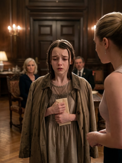 The Rich Girl Threw Water on the Poor Girl — Then the Man in Black Asked, “Who Threw Water on My Daughter?”
