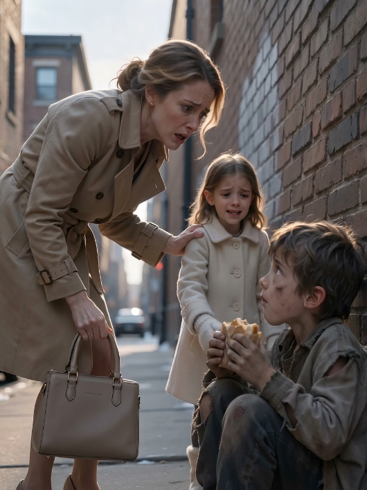 She Screamed at Her Daughter to Stay Away From the Homeless Boy — Then He Looked Up and Called Her Mom