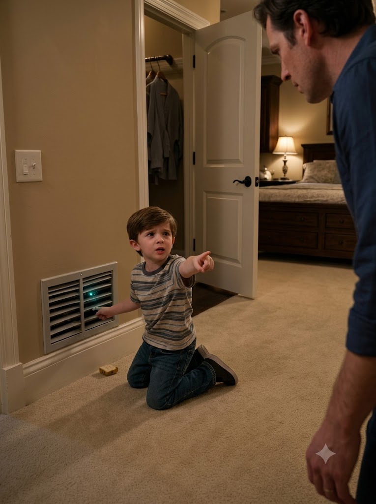 MY SON WAS FEEDING A WOMAN THROUGH OUR BEDROOM VENT—THEN SHE CALLED ME SON