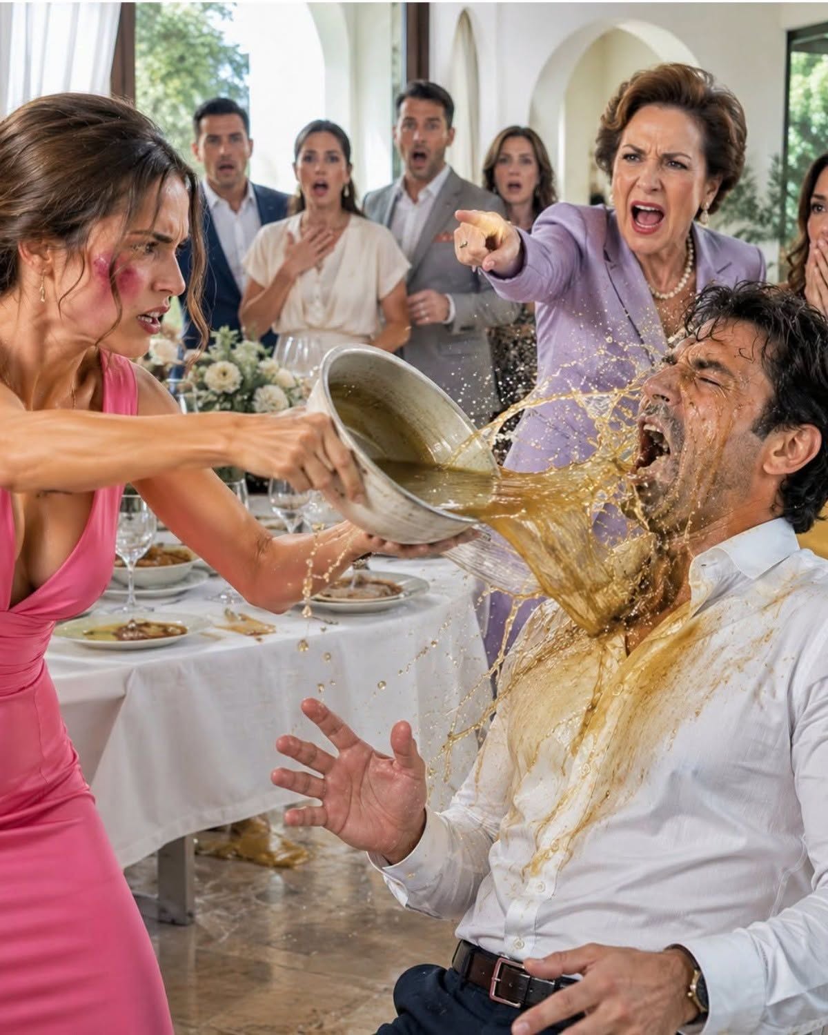 MY HUSBAND ORDERED ME TO KNEEL WHILE HIS MOTHER SLAPPED ME AND HIS MISTRESS CRUSHED MY WEDDING FLOWERS