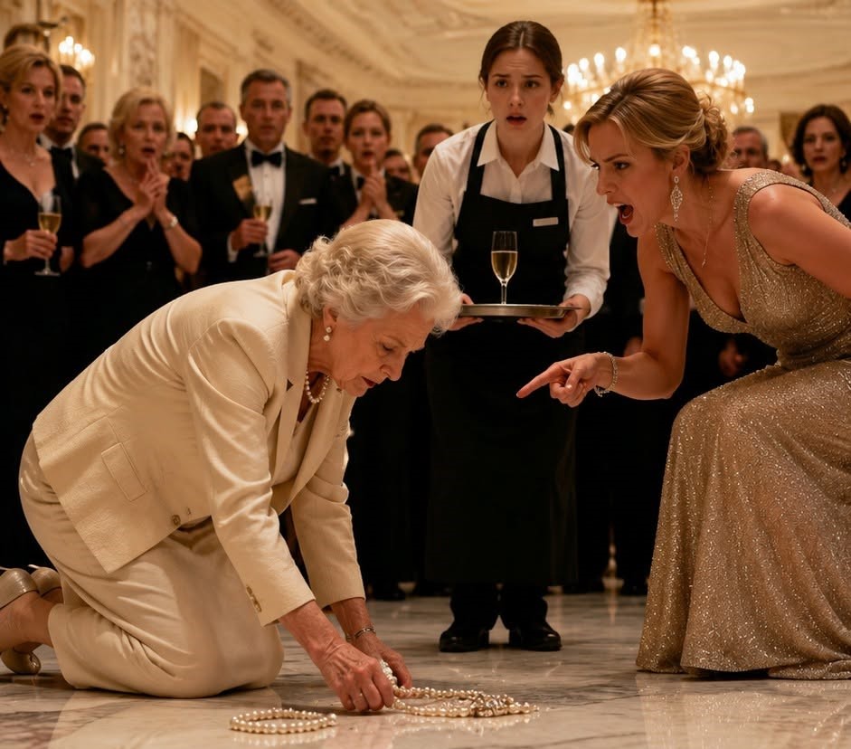 My Daughter-in-Law Made Me Crawl at Her Charity Gala—Then One Pearl Exposed the Deal Behind Her Smile
