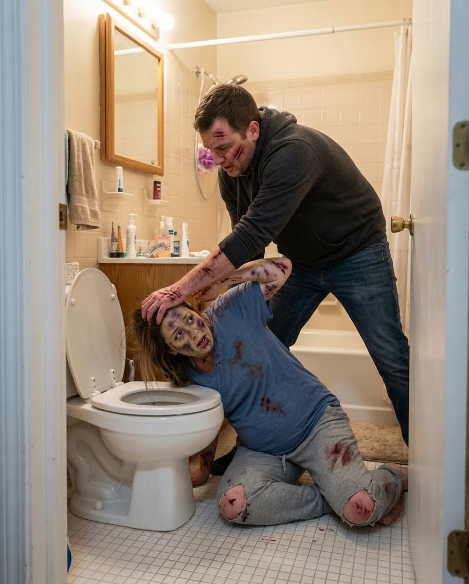 MY HUSBAND LOCKED ME IN A BATHROOM WHILE I WAS SEVEN MONTHS PREGNANT—BUT WHEN HIS MOTHER TURNED THE DOORKNOB