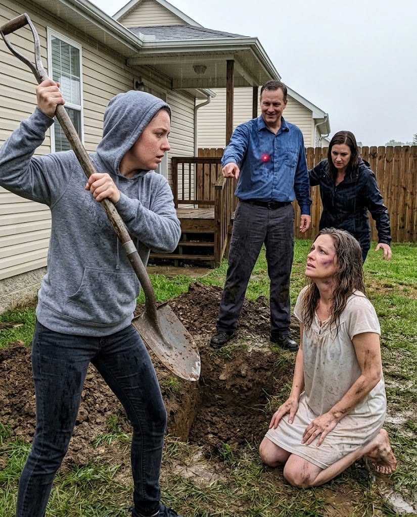 MY FATHER FORCED MY MOTHER TO DIG HER OWN GRAVE IN THE RAIN—BUT THE RED LASER ON HIS CHEST PROVED I HAD BEEN LYING TO HIM FOR MONTHS