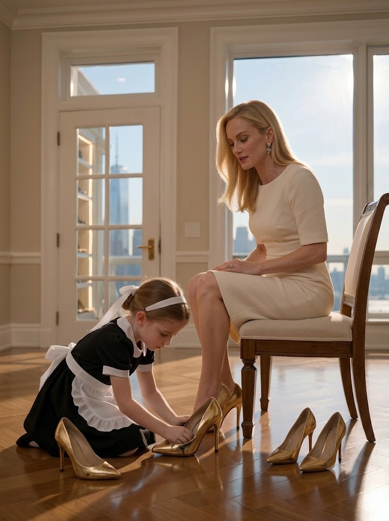 She dressed my daughter like a maid and made her polish her shoes—then I came home before she knew I was back