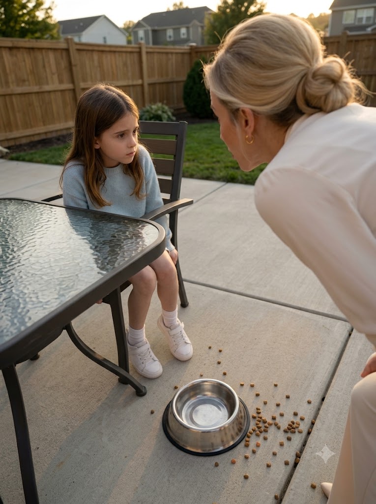 My Stepmother Threw Dog Food at My Daughter’s Feet—Then Our Golden Retriever Refused to Touch It