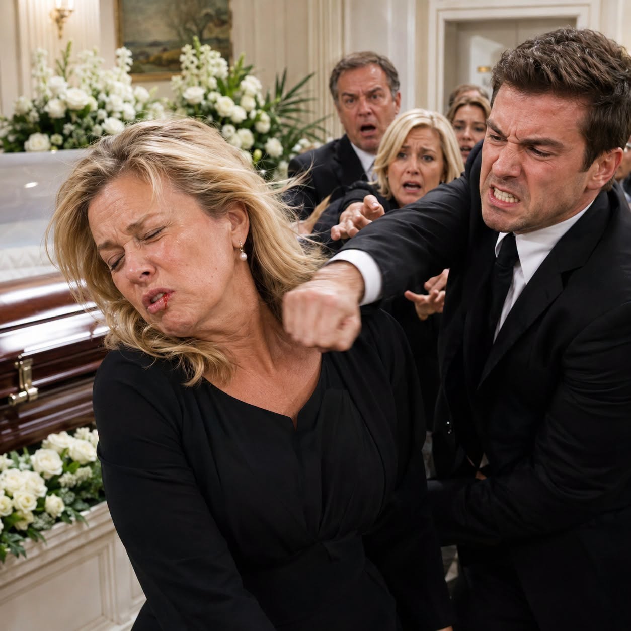 MY BROTHER PUNCHED ME BESIDE OUR FATHER’S CASKET—HE DIDN’T KNOW THE SAFE HELD PROOF THAT COULD DESTROY HIS CLAIM TO THE INHERITANCE