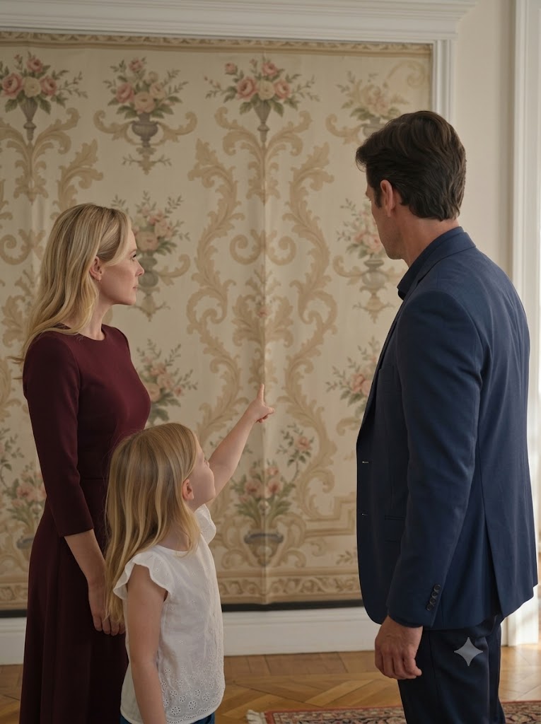 MY WIFE SLAPPED MY SON IN OUR GALLERY—THEN MY DAUGHTER POINTED TO SOMETHING BEHIND THE WALL
