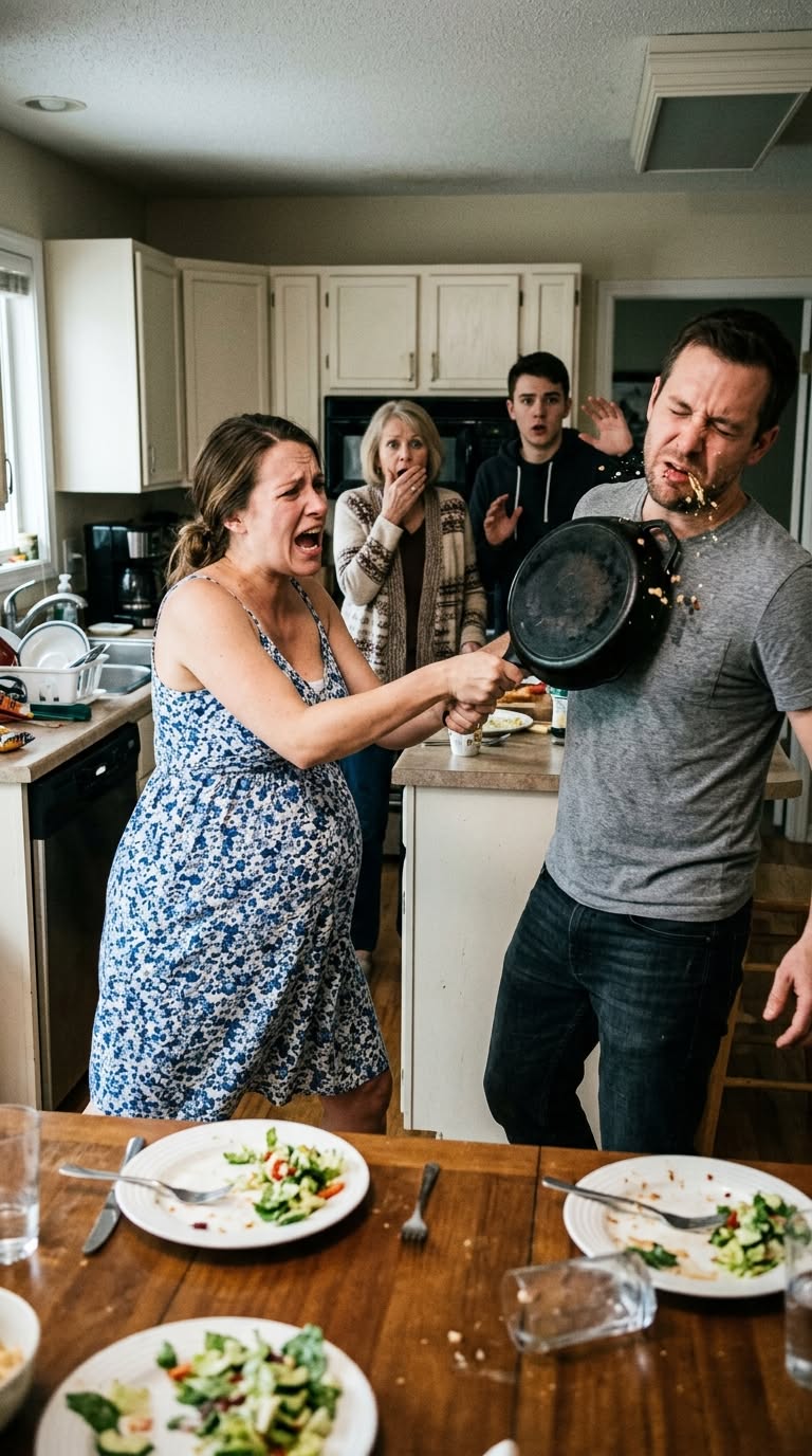 THE PREGNANT WIFE WHO FOUGHT BACK WITH A CAST-IRON SKILLET—AND THE SECRET WAITING BEHIND HER