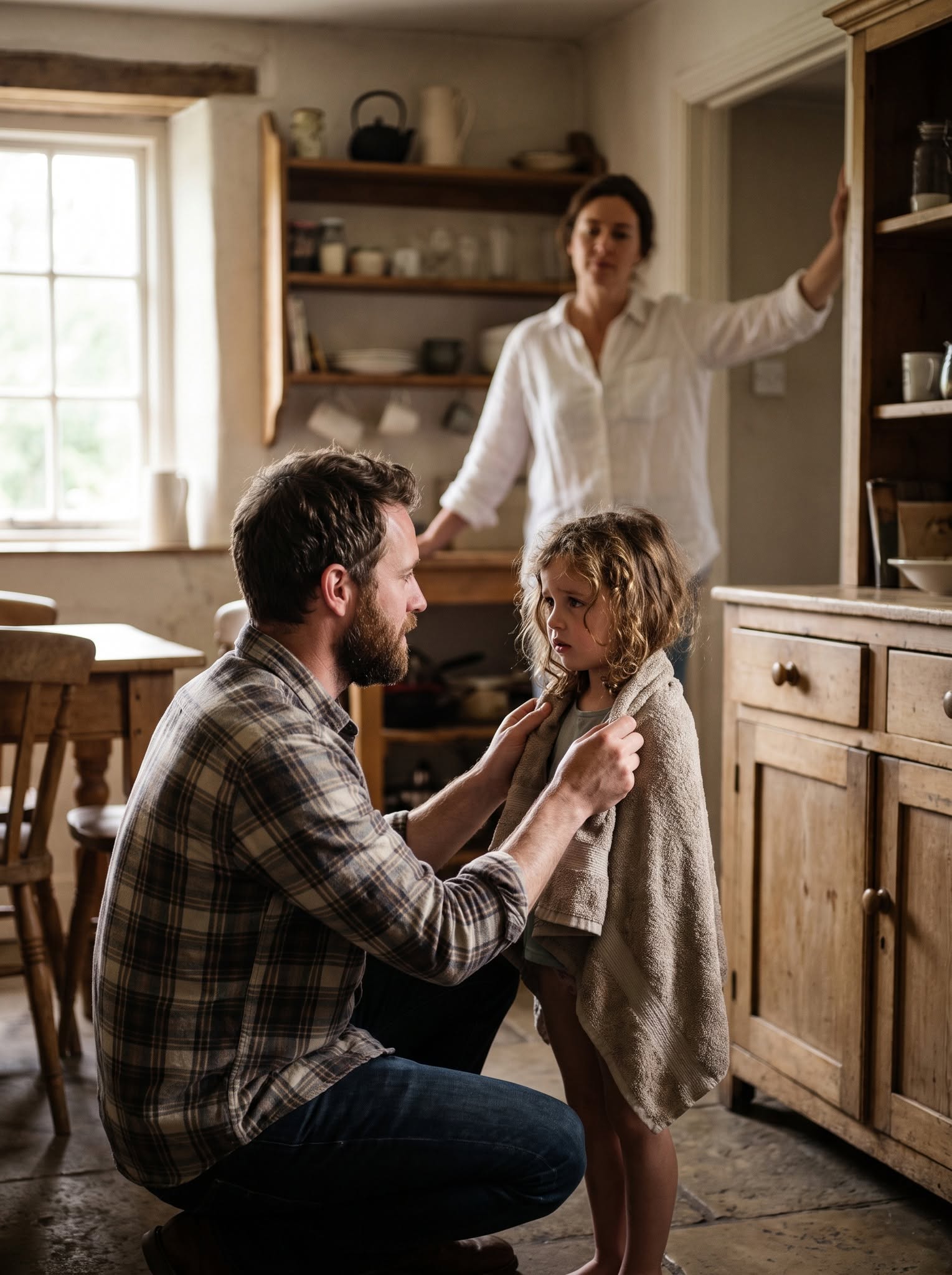 MY HUSBAND THREATENED MY FIVE-YEAR-OLD DAUGHTER IN THE KITCHEN—BUT TEN MINUTES BEFORE I CAME HOME, EMILY HAD ALREADY TRIED TO LEAVE ME A WARNING