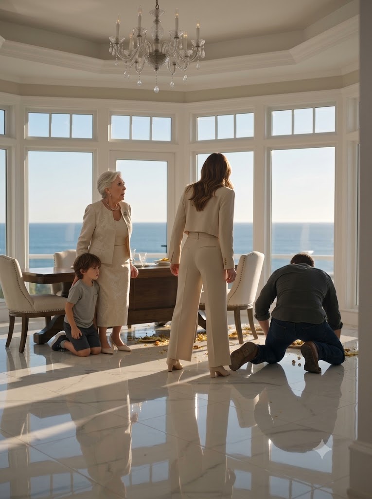 My Mother-in-Law Made My Son Eat Off the Floor in Her Coastal Mansion—Then My Husband Finally Saw What She’d Been Hiding