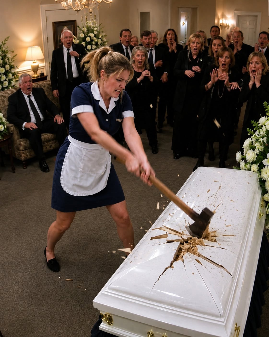 MY SISTER WAS BURIED IN A WHITE COFFIN BENEATH HER HUSBAND’S ESTATE—BUT WHEN I BROKE THE LID OPEN, THE HAND INSIDE WORE A WEDDING RING THAT DIDN’T BELONG TO HER