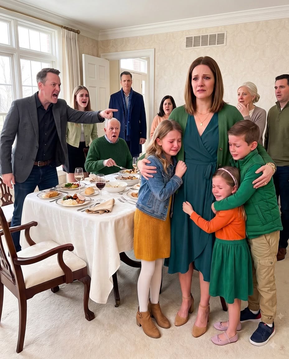 My Husband Called Me a Nobody at His Father’s Retirement Dinner—Then Three Children Ran Straight Into My Arms