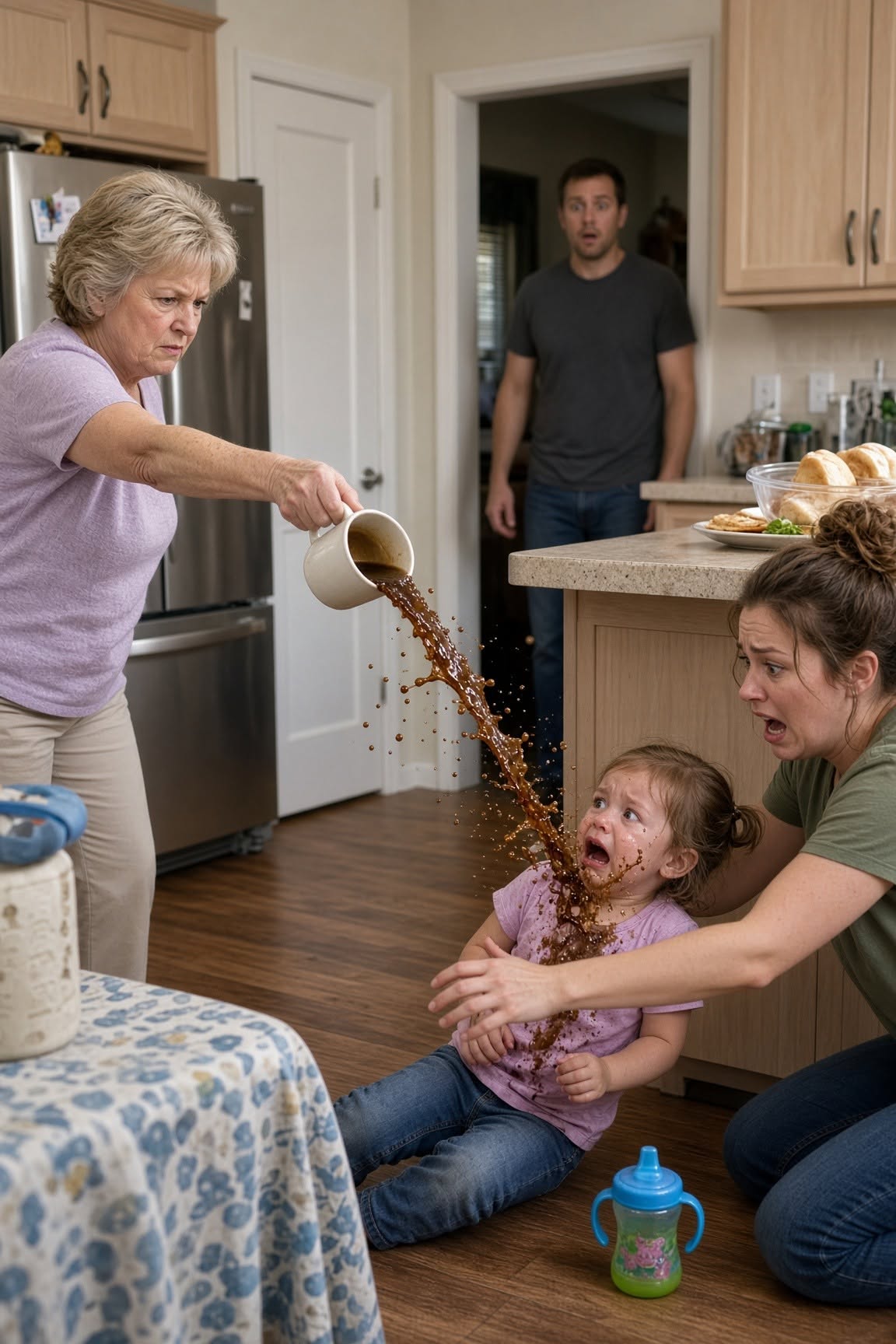 My Mother-in-Law Threw Hot Coffee at My Toddler—Then My Husband Said She Needed the Lesson