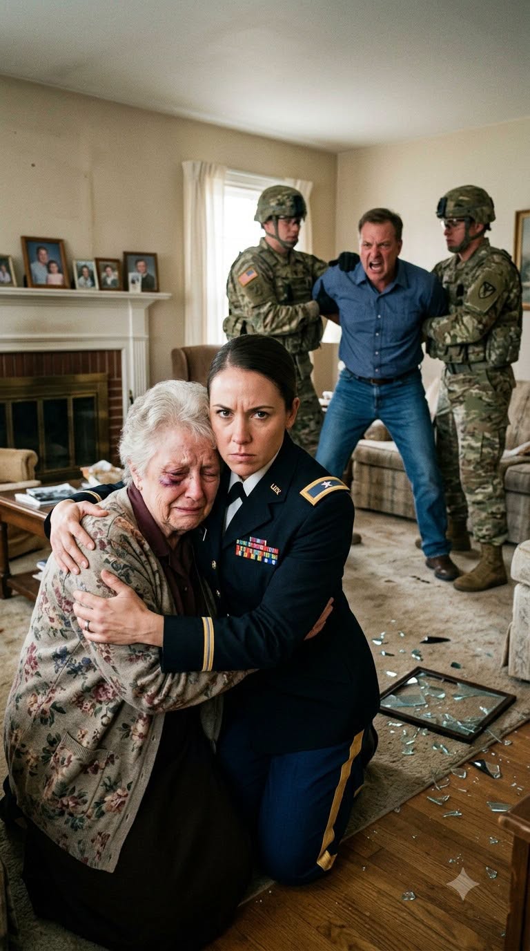 MY MOTHER'S ABUSER SHOVED HER THROUGH A GLASS TABLE—THEN I WALKED IN WEARING MY ARMY UNIFORM
