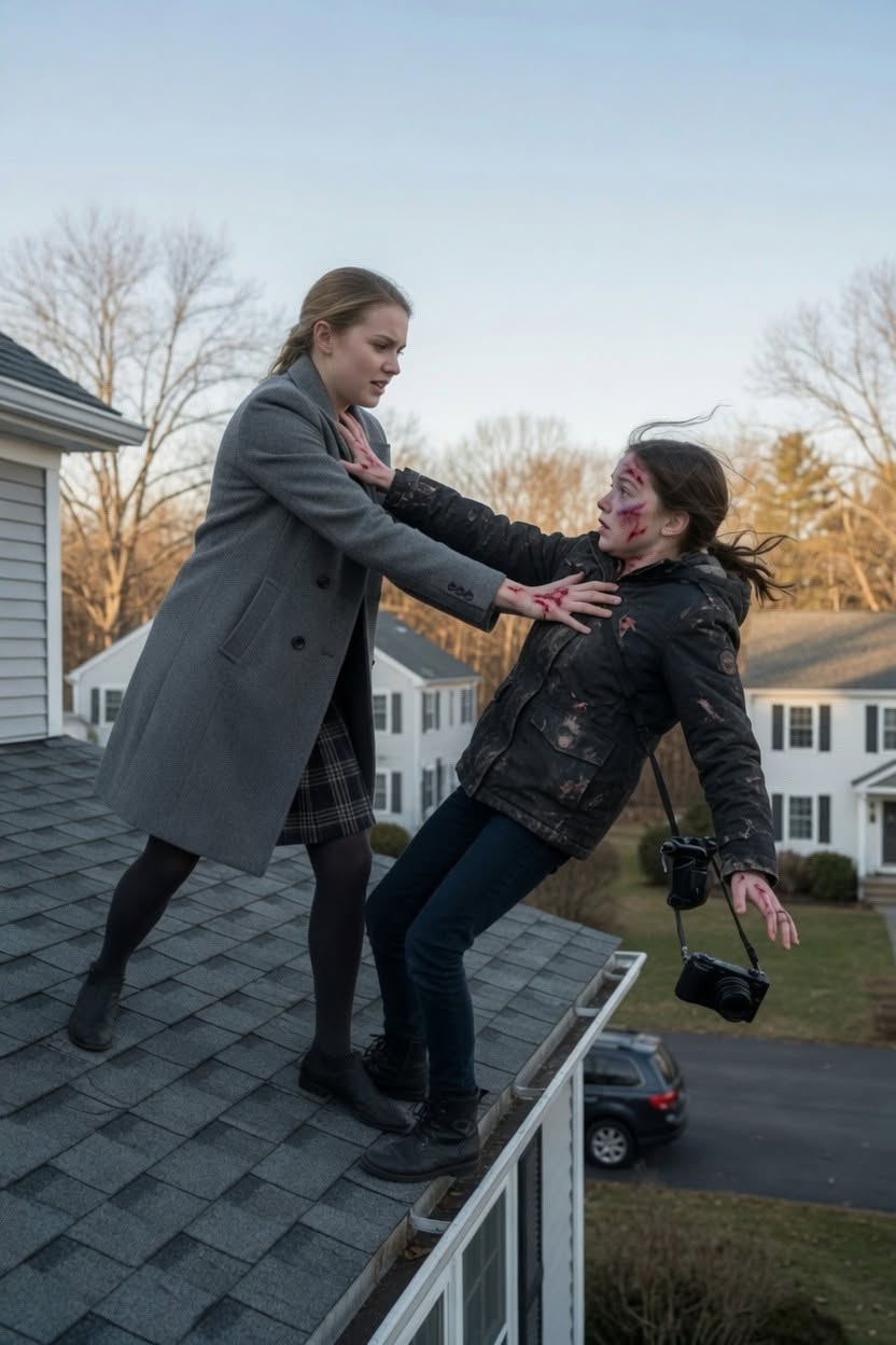 MY SISTER PUSHED ME OFF OUR ROOF AFTER I TOOK ONE PHOTO—BUT THE CAMERA HAD ALREADY CAPTURED THE SECRET OUR FAMILY SPENT TWELVE YEARS BURYING