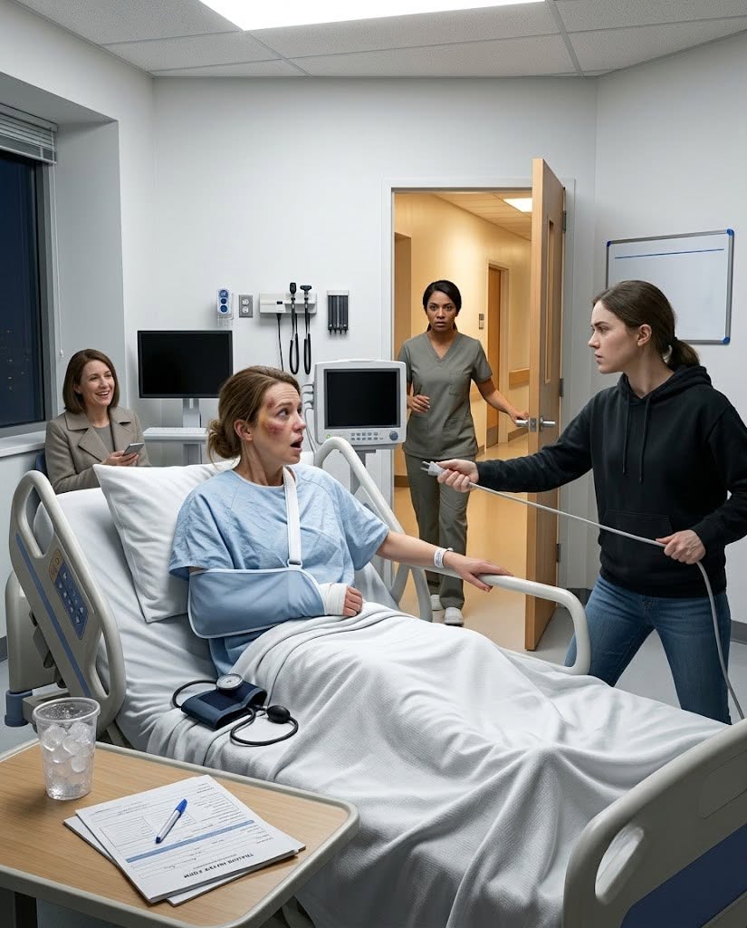 THEY CALLED ME A LIAR WHILE I LAY BROKEN IN A HOSPITAL BED—THEN ONE NURSE LOOKED AT THE DOOR AND EVERYTHING CHANGED