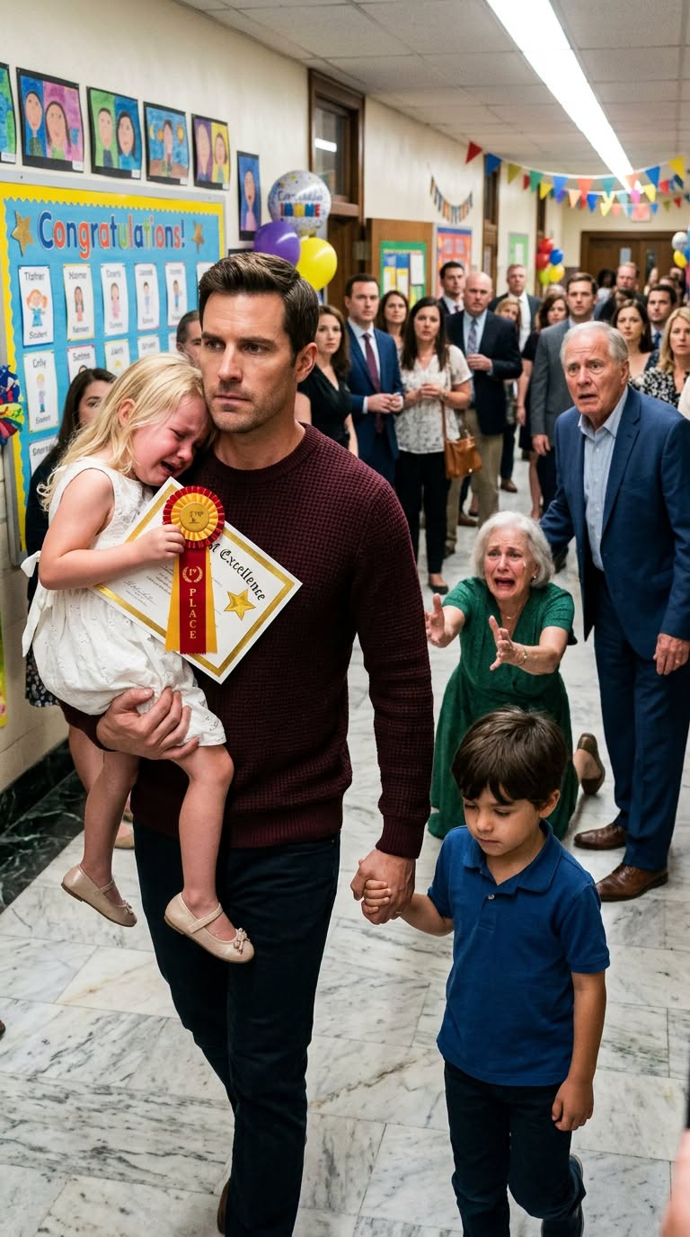 MY FATHER CRUMPLED MY DAUGHTER’S FIRST-PLACE CERTIFICATE IN FRONT OF HER SCHOOL—THEN I TOOK THE MICROPHONE AND REVEALED WHY THEY HAD ALWAYS WANTED HER TO FAIL
