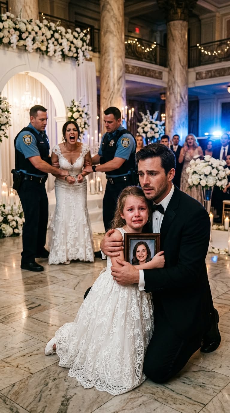 HE SAW A SIX-YEAR-OLD GIRL HOLDING AN OLD PHOTOGRAPH AT HIS WEDDING—THEN THE MESSAGE ON THE BACK EXPOSED THE SECRET HIS BRIDE HAD KILLED TO HIDE