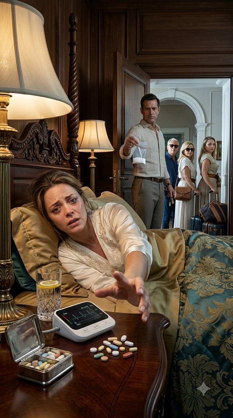 MY HUSBAND TOOK MY MEDICINE, CUT THE POWER, AND LOCKED ME INSIDE OUR MANSION—THEN ONE PHONE CALL FROZE THE LIFE HE THOUGHT HE OWNED