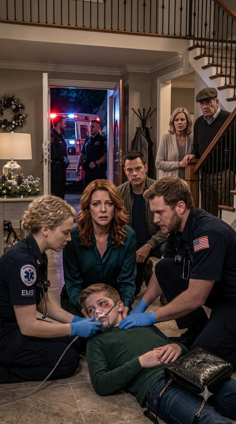 MY FAMILY SENT THE AMBULANCE AWAY WHILE MY NINE-YEAR-OLD SON BLED IN THE BASEMENT—TWO HOURS LATER, ONE PARAMEDIC RECOGNIZED MY BROTHER