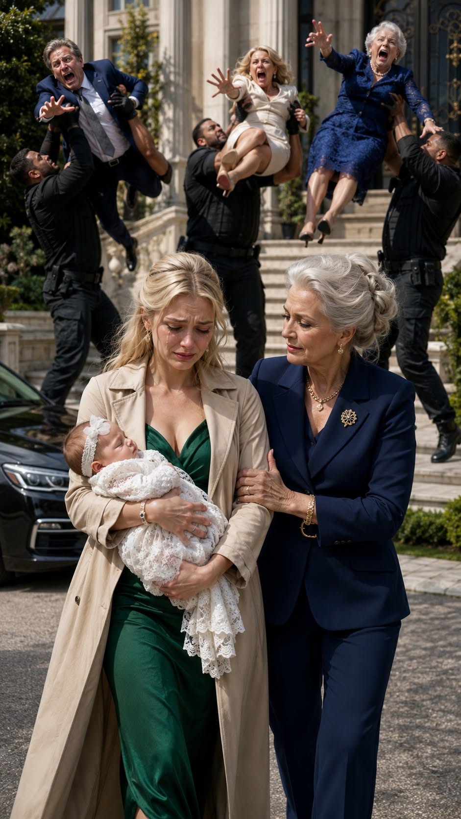 MY HUSBAND THREW ME AND MY BABY OUT OF HIS MANSION—THEN MY MOTHER ARRIVED AND ASKED ONE QUESTION THAT MADE THEM ALL PANIC
