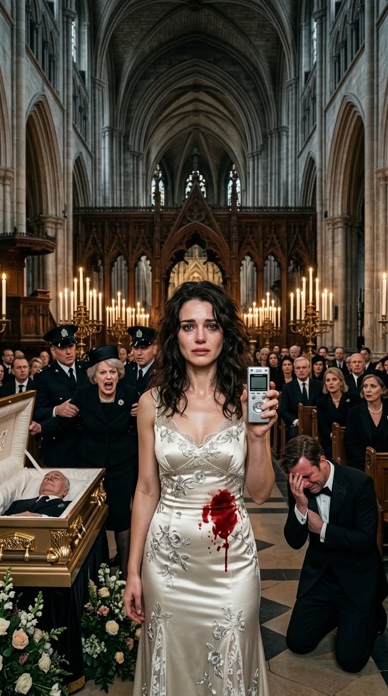 SHE CARRIED HER NEWBORN INTO A BILLIONAIRE’S FUNERAL—THEN ONE RECORDING TURNED THE GOLD CASKET INTO EVIDENCE