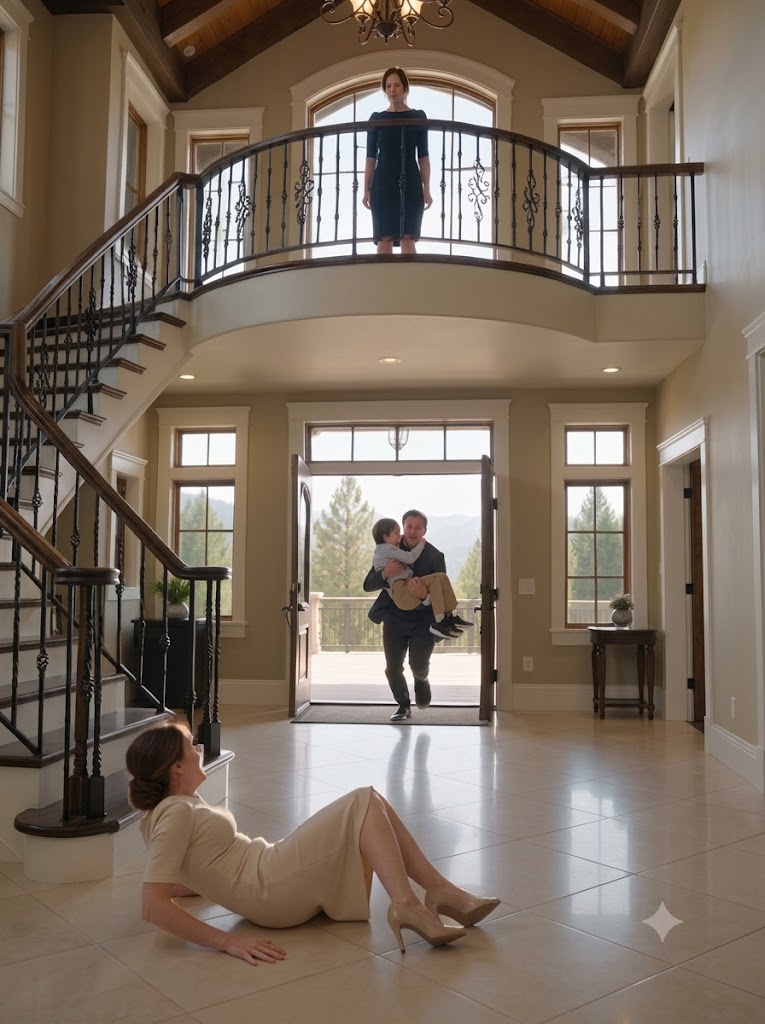 My Husband’s Cousin Threw Our Son Over The Railing—Then One Point Of My Finger Made Her Go Pale