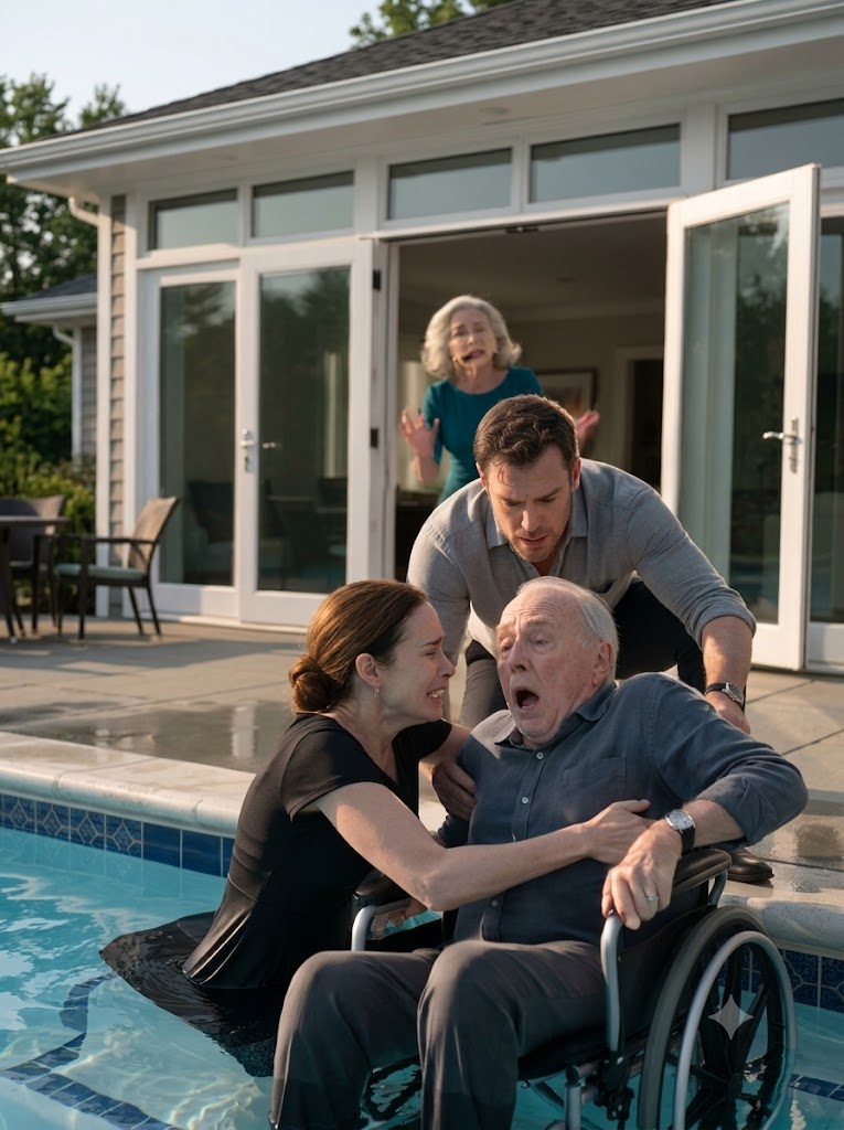 My Mother-In-Law Shoved My Father’s Lawyer Into A Rehab Pool—Then He Pointed At Her
