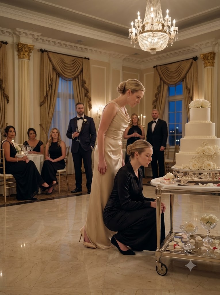 A Wealthy Wedding Guest Ordered Me To Stay On My Knees Beside The Cake—Then The Entire Ballroom Watched What Happened When I Finally Stood Up