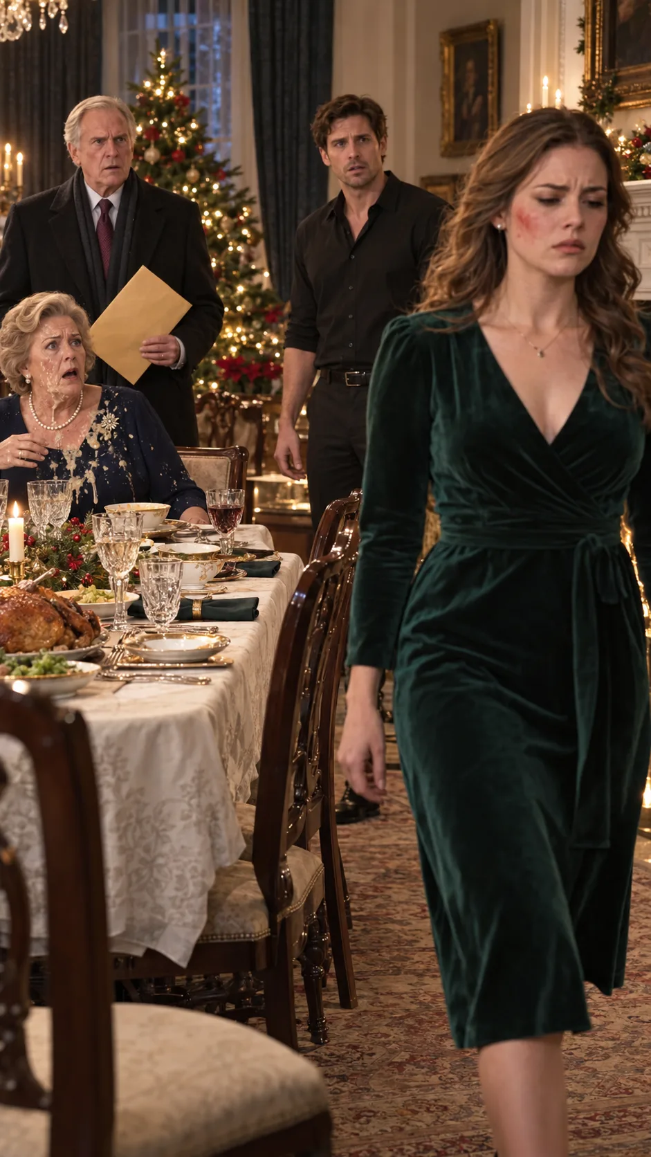 My Mother-In-Law Slapped Me At Christmas Dinner And My Husband Told Me To Leave—Then The Family Attorney Walked In Holding The Envelope She Was Terrified To See