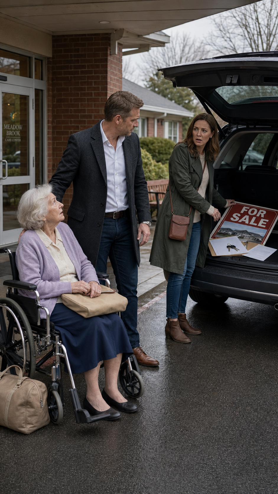 “He told his mother the nursing home was just for a few weeks… then his sister found the ‘For Sale’ sign hidden in his trunk.”