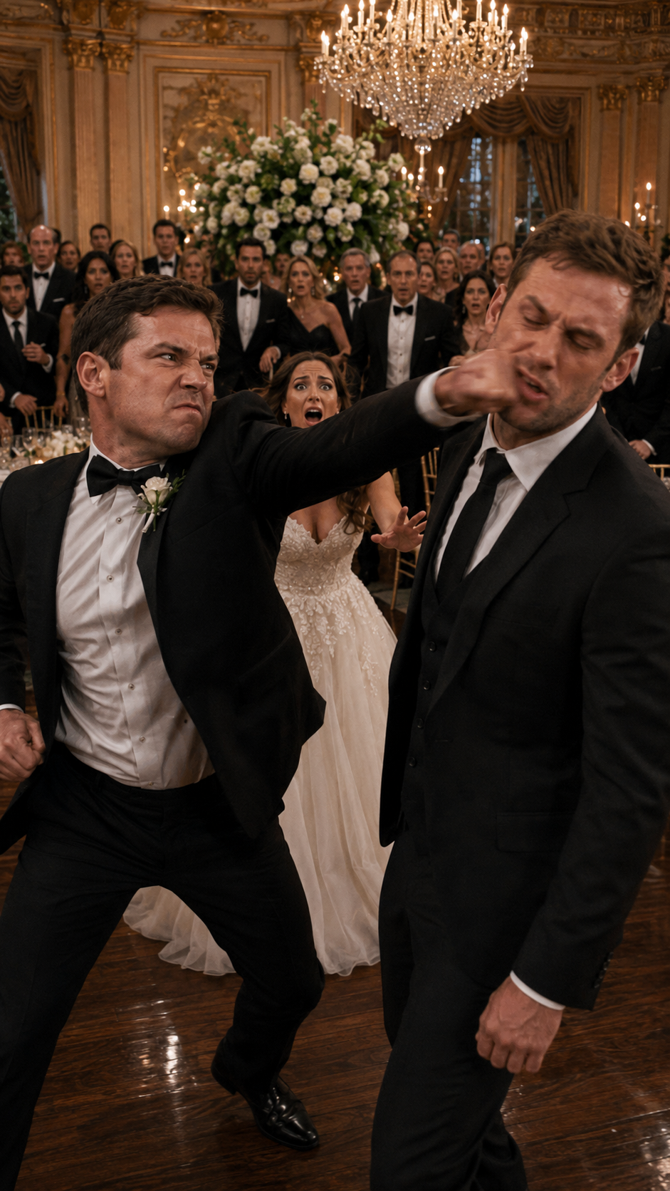 “The groom slapped his best man… seconds before the first dance.”