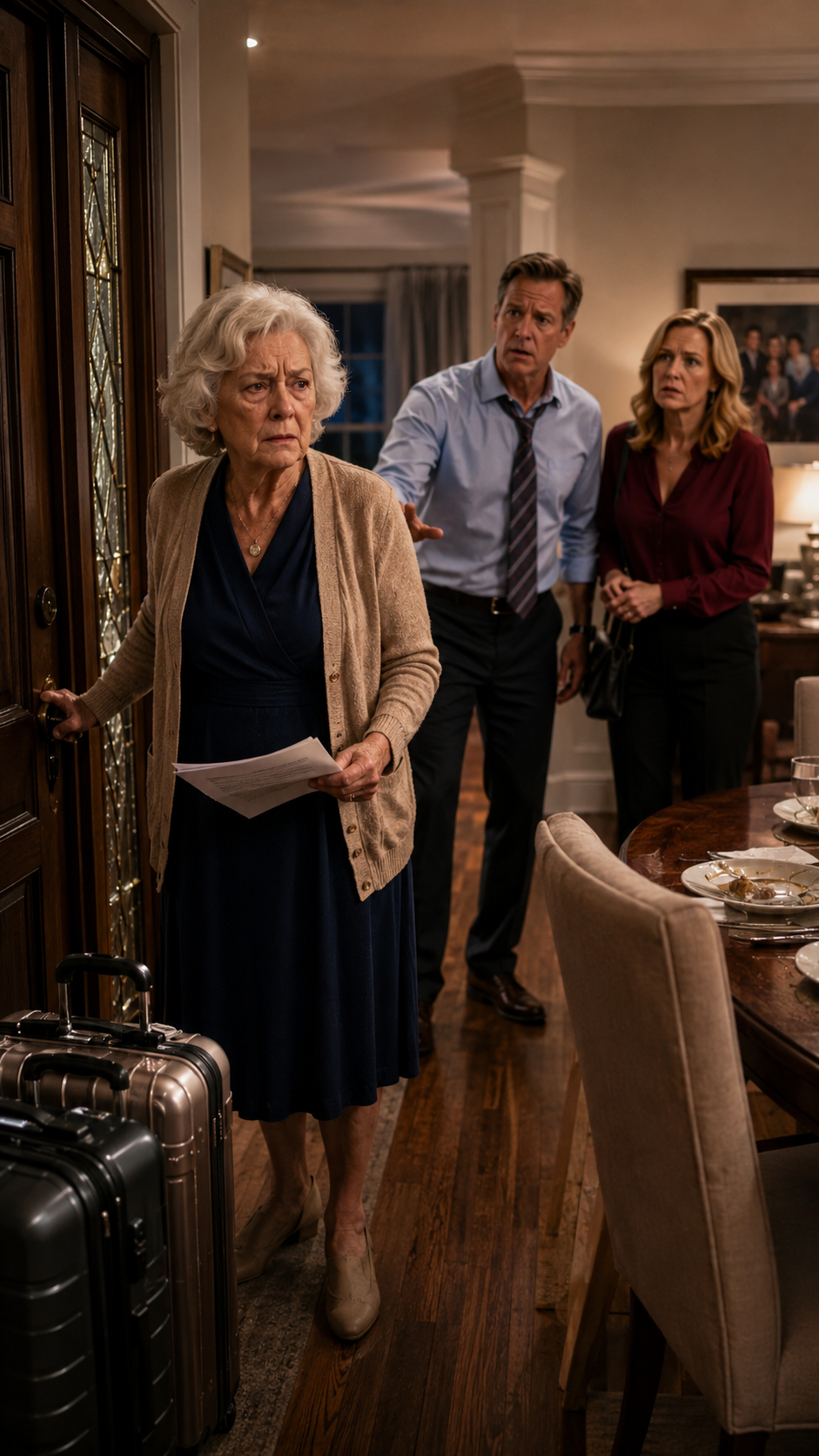 “Grandma slammed the front door shut before her family could abandon her… then she threw the nursing home papers onto the dinner table.”