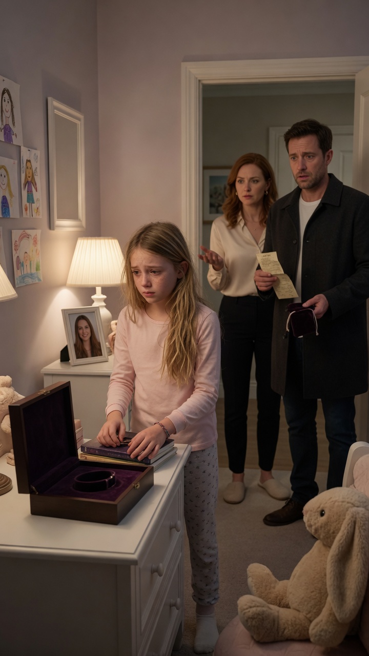 “She cried when her mother’s bracelet disappeared… then her father saw it listed on a pawn shop receipt.”