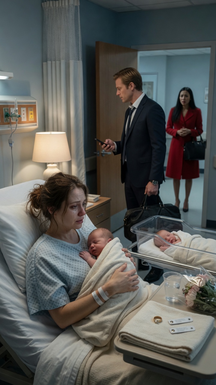 "The husband abandoned his wife in the delivery room alone to be with his mistress... and then he faced the bitter consequences of being a cruel and unfaithful husband".