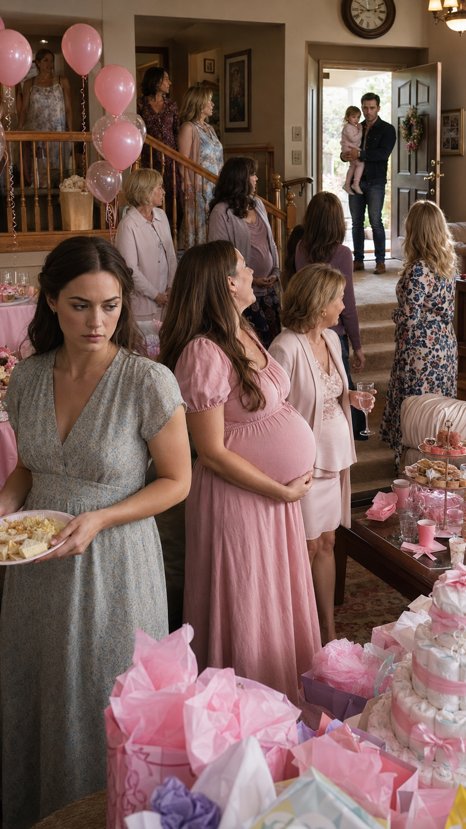 She was mocked for being single at her sister’s baby shower… then a man walked in with a toddler and said, “I’m Caroline’s husband.”
